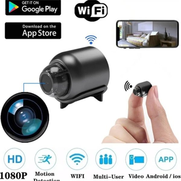 Wireless 1080P HD WiFi Camera with Audio and Microphone for Home or Office